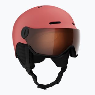 Vaikiškas slidinėjimo šalmas Salomon Orka Visor Jr S2 sun kissed coral
