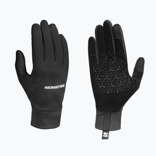 Bėgimo pirštinės Salomon Tech Softshell deep black