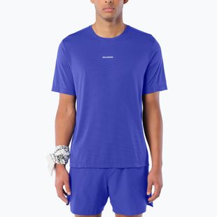Vyriški bėgimo marškinėliai Salomon Shakeout Core SS Tee clematis blue