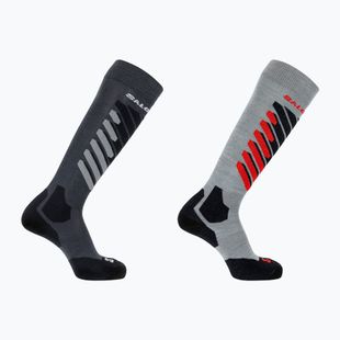 Slidinėjimo kojinės Salomon S/Access 2-Pack anthracite/light grey
