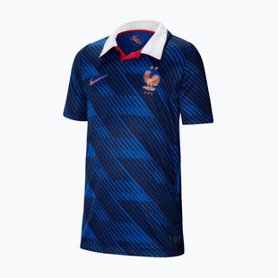 Vaikiški futbolo marškinėliai Nike FFF 2026 Stadium Home game royal/metallic copper