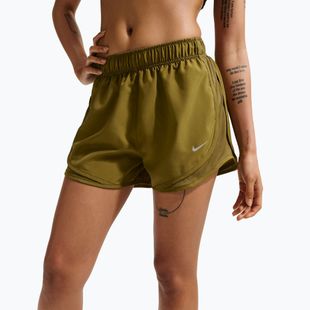 Moteriški bėgimo šortai Nike Tempo Dri-Fit Mid-Rise olive flak/olive flak
