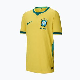 Vaikiški futbolo marškinėliai Nike Brazil 2026/27 Match Home canary/light mint/geode teal