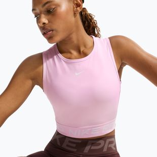 Moteriška sportinė palaidinė Nike Pro Dri-Fit pink foam/white