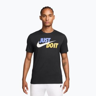 Vyriški marškinėliai Nike Sportswear JDI black/sapphire/sail/saffron quartz