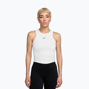 Moteriški marškinėliai Nike One Fitted Dri-Fit Cropped Tank thunder white/black