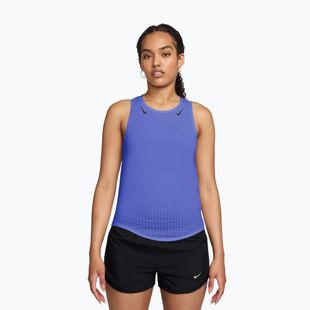 Moteriški bėgimo marškinėliai Nike AeroSwift Dri-Fit ADV Singlet sapphire/black