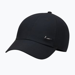 Kepurė su snapeliu Nike Dri-Fit Club Unstructured Metal Swoosh 2026 black/metallic silver