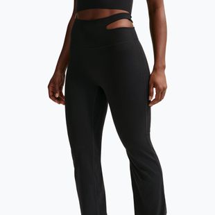 Moteriškos treniruočių kelnės Nike Zenvy High-Waisted Flared black/pcg3c