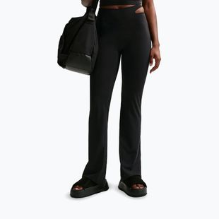 Moteriškos treniruočių kelnės Nike Zenvy High-Waisted Flared black/pcg3c