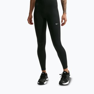 Moteriškos tamprės Nike One Seamless Front High-Waisted black/white