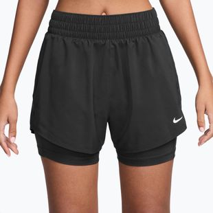 Moteriški šortai Nike One Dri-Fit High-Waisted 3" 2In1 black/white
