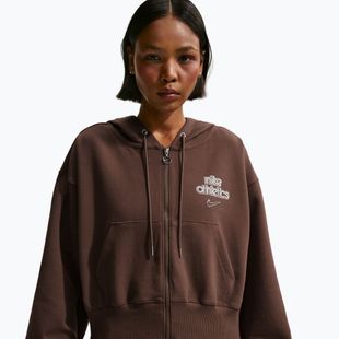 Moteriškas džemperis Nike Phoenix Full-Zip Hoodie light chocolate