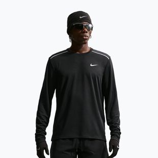 Vyriški bėgimo marškinėliai ilgomis rankovėmis Nike Miler Dri-Fit UV black