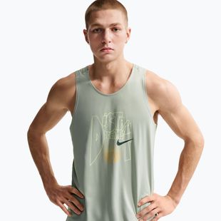 Vyriški bėgimo marškinėliai Nike Stride Dri-Fit ADV jade horizon/linen