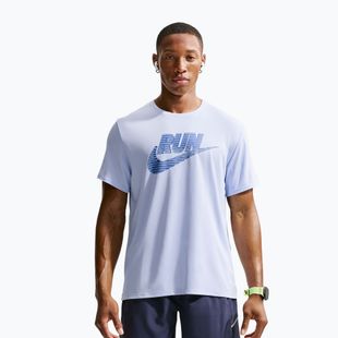Vyriški bėgimo marškinėliai Nike Miler Dri-Fit UV hydrogen blue/lapis