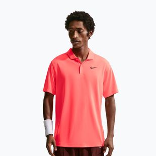 Vyriški teniso marškinėliai Nike Court Dri-Fit Polo Solid hot lava/black