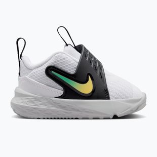 Vaikiški batai Nike Team Hustle D 12 white/black/clear emerald/topaz gold
