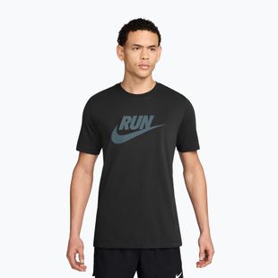 Vyriški bėgimo marškinėliai Nike Dri-Fit Running black/mineral slate
