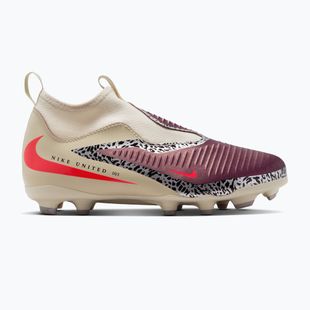 Vaikiški futbolo bateliai Nike United Jr. Phantom 6 High Academy MG burgundy crush/fossil/university red