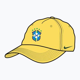 Kepurė su snapeliu Nike Club Brazil Poly canary