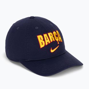 Kepuraitė su snapeliu vaikams Nike FC Barcelona Club Cotton blackened blue
