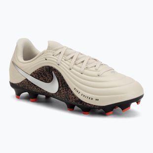 Vaikiški futbolo bateliai Nike United Jr. Tiempo Maestro Academy MG fossil/burgundy crush/metallic silver