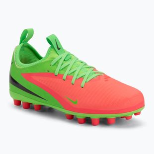 Vaikiški futbolo batai Nike Jr. Phantom 6 Academy Erling Haaland AG hot punch/green strike/black