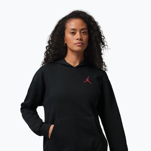 Moteriškas džemperis  Jordan Fleece Hoodie black/gym red