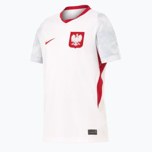 Vaikiški futbolo marškinėliai Nike Dri-Fit Poland Stadium Home 2026 white/field silver
