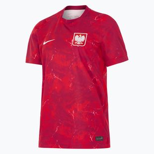 Moteriški futbolo marškinėliai Nike Dri-Fit Poland Stadium Away 2026 noble red/sport red