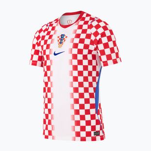 Vyriški futbolo marškinėliai Nike Dri-Fit Croatia Stadium Home 2026 white/university red