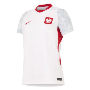 Moteriški futbolo marškinėliai Nike Dri-Fit Poland Stadium Home 2026 white/field silver