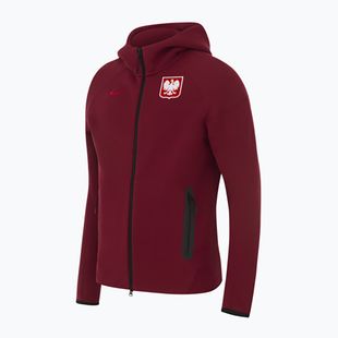 Vyriškas futbolo džemperis Nike Tech Fleece Poland Full Zip Hoodie team red