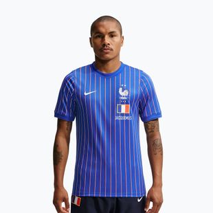 Vyriški futbolo marškinėliai Nike FFF Academy Pro Pre-Match game royal/university red/white