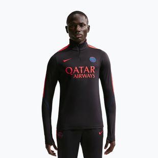 Vyriškas futbolo džemperis Nike Paris Saint-Germain Strike Dri-Fit Soccer Knit Drill Top black/global red/global red