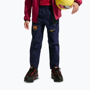 Vaikiškos futbolo kelnės Nike FC Barcelona Tech Woven blackened blue/black/mineral yellow