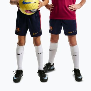 Vaikiški futbolo šortai Nike FC Barcelona Strike blackened blue/noble red/mineral yellow