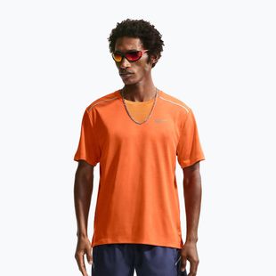 Vyriški bėgimo marškinėliai Nike Miler Dri-Fit UV safety orange