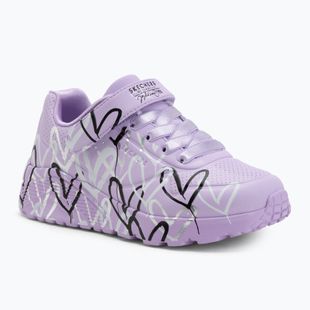 Vaikiški batai SKECHERS Uno Lite Love Levitate levandų/spalvoti
