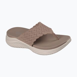 Moteriškos šlepetės SKECHERS Ultra Flex 3.0 Rhythm Waves brown