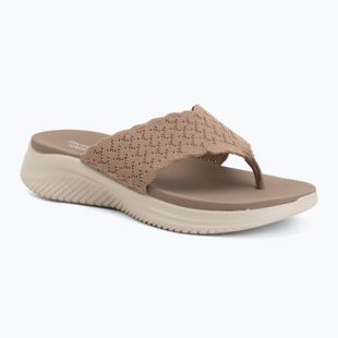 Moteriškos šlepetės SKECHERS Ultra Flex 3.0 Rhythm Waves brown