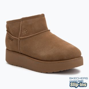 Moteriški batai Skechers Keep Cozy kaštoninės spalvos