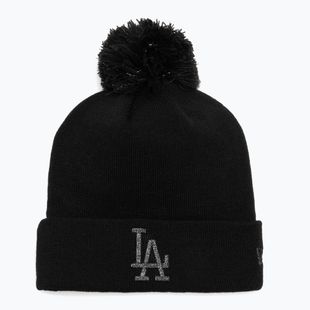 Moteriška žieminė kepurė New Era Metallic Bobble Los Angeles Dodger juoda