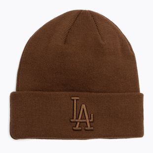 Žieminė kepurė New Era Essential Los Angeles Dodgers tamsiai kaštoninė/tamsi rudens