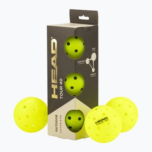Pickleball kamuoliai HEAD Tour 40 Pickleball yellow