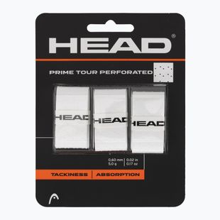 Teniso raketės apvijos HEAD Prime Tour Perforated 3 pcs. white