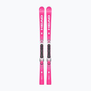 Kalnų slidės HEAD WC Rebels e-Race Pro RP WCR 14 + apkaustai Freeflex 14 GW 75 Years pink