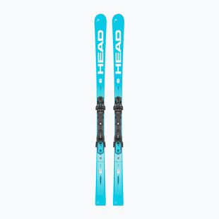 Kalnų slidės + apkaustai HEAD WC Rebels e-Speed Pro RP WCR 14 + Protector+ FF 14 GW blue/white