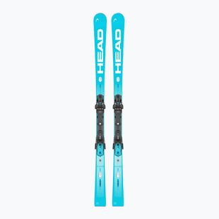Kalnų slidės + apkaustai HEAD WC Rebels e-SL Pro RP WCR 14 + Protector+ FF 14 GW blue/white